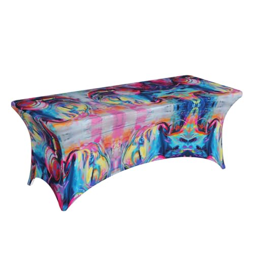 Nappe de table extensible infroissable motif musique pour fête - 4