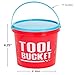 Little Handyman Tool Bucket - Party Supplies - 12 Pieces