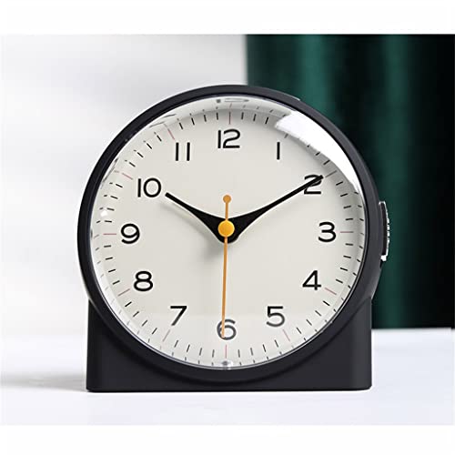 Zcmeb Bedside Silent Small Table Clock Bedroom Desktop Alarm Clock Wake Up Desktop Clock (Color : D, Size : 1) #TOP18
