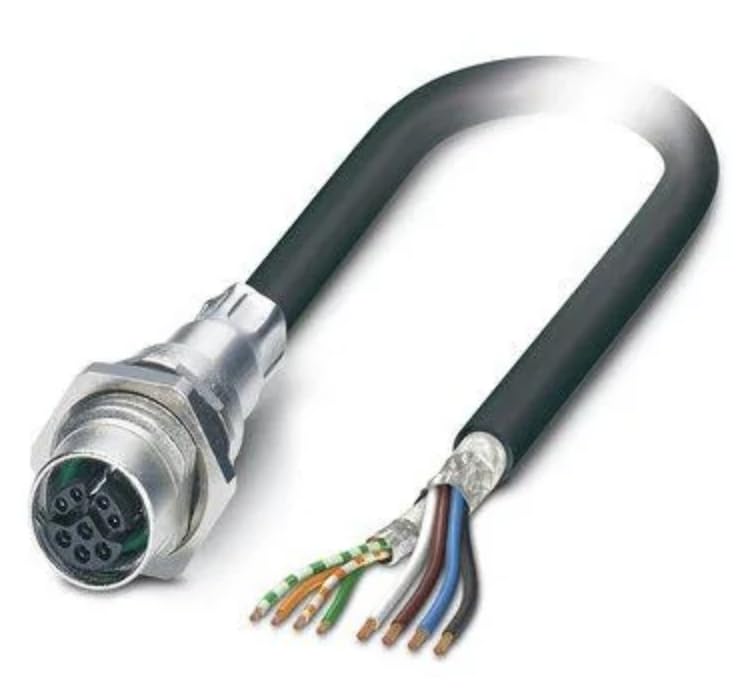 1407504, Ethernet Cables/Networking Cables 0.5 Meter CAT5e M12 Y-Code Female-OE