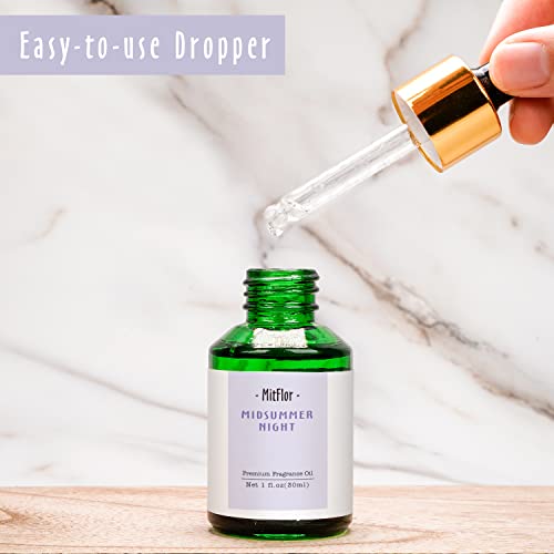 Image of Midsummer Night Fragrance Oil, MitFlor Single Scented Oil, Large Size Premium Grade Fragrance Oil for Soap & Candle Making, Summer Aromatherapy Essential Oil, Home Fragrance, 30ml