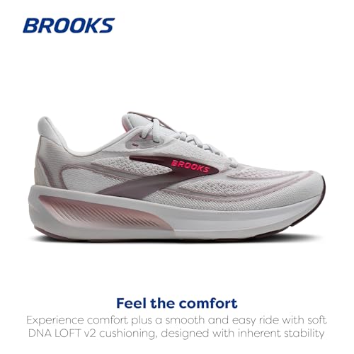 Brooks Women’s Revel 9 Neutral Running & Walking Shoe - Grey/Rose/Raisin - 9.5 Medium - image 2
