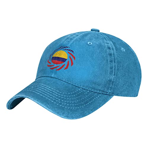 452 Chapeaux Randonnée Pays Colombien Casquette Mode Cap Réglable Denim Casquette pour Camping, Extérieur, Homme Cover