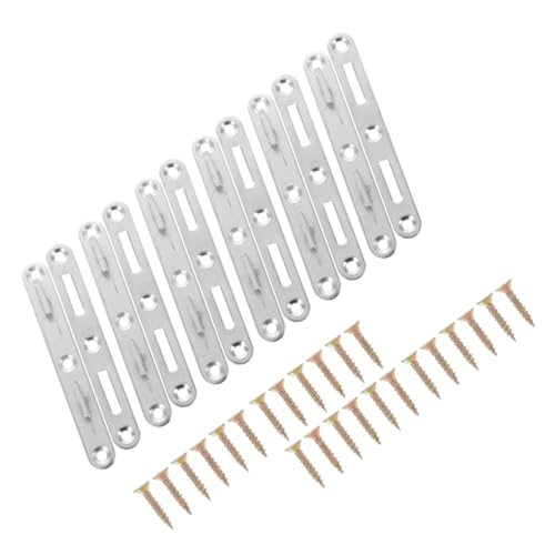 Cabilock 6Sets Bed Rail Fasteners Wood Bed Connecting Fittings for Easy Installation Compatible with Various Bed Hinges Aesthetic Design and Practical Use