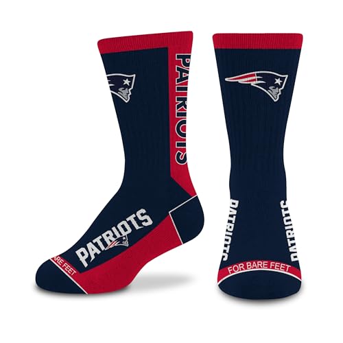 Image of For Bare Feet NFL Unisex Kids Nfl Mvp Crew Sock Youth
