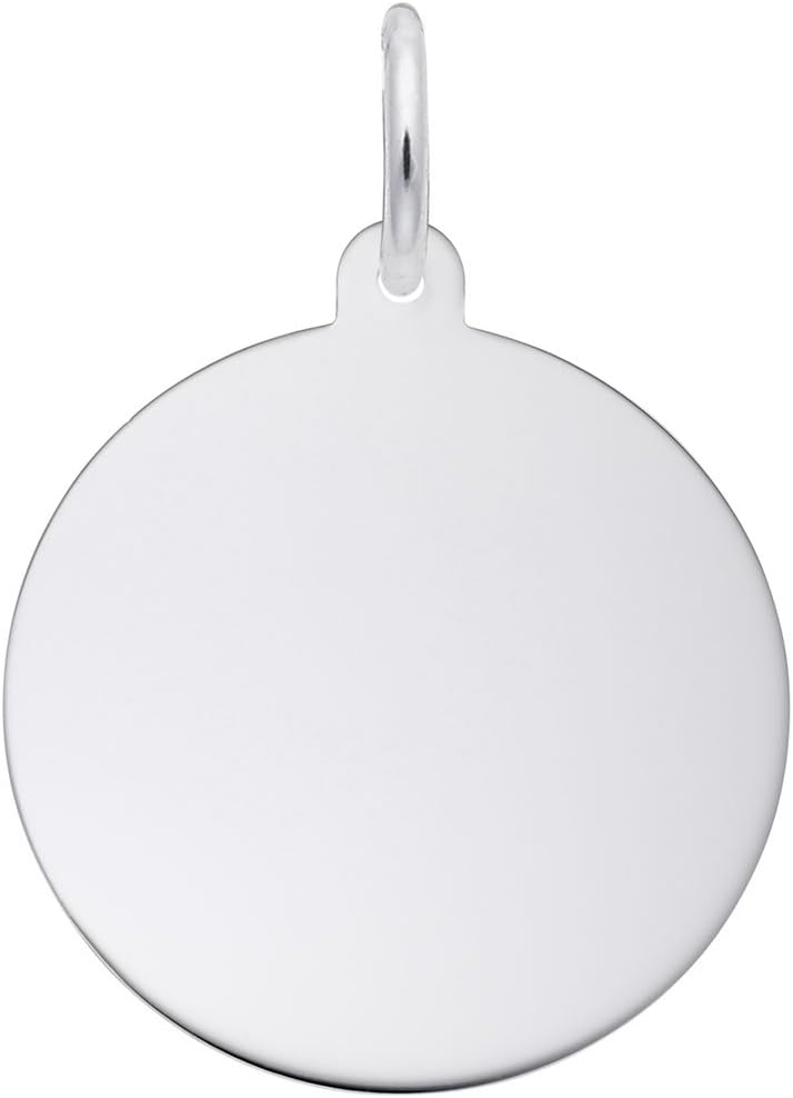 Disc Charm, Charms for Bracelets and Necklaces