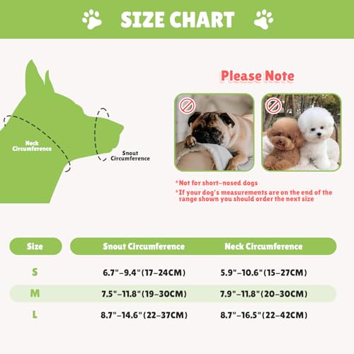 Maulkorb Mittlere/für Große Hunde,Fressschutz Hund, Verstellbarer Maulkorb aus Leder,Anti-Kau-Mundschutz für Hunde,Einstellbarer Mundumfang (L)