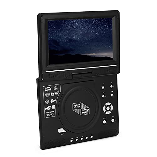 Tempaky TV de 9,8 polegadas DVD player portátil VCD MP3 MPEG Viewer com alça para jogos e CD