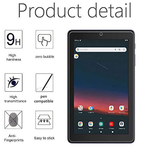 (2 Pack) Tda Walmart Onn 8 3Rd Gen 2022 Tablet Tempered Glass Screen Protector Film Anti-Scratch High Sensitivity Hd Clear Transparency, Case Friendly For Walmart Onn 8" 3Rd Gen Model 100071483 #TOP1