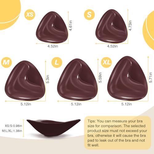 Image of Double Sided Sticky Bra Inserts Reusable Ultra Push Up Lift Self Adhesive Bra Pads for Bikini Swimsuit Strapless Dress