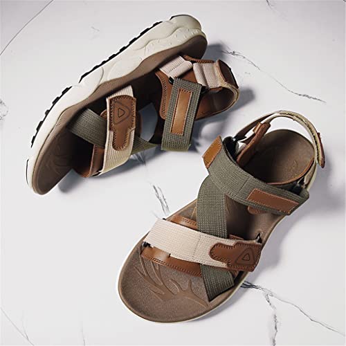 Men's Sandals Sandals for Men Beach Shoe Multi-Function Outdoor Casual Slippers Fashion Footwear Male(D,8code)4