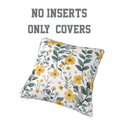 Taie oreiller carré jaune 70x70 cm, solution pour raviver un canapé - 8