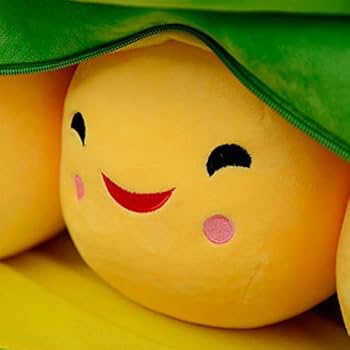 Amazon.co.jp: 枝豆 エンドウ豆 ぬいぐるみ 40cm 人形 リアル野菜 萌え