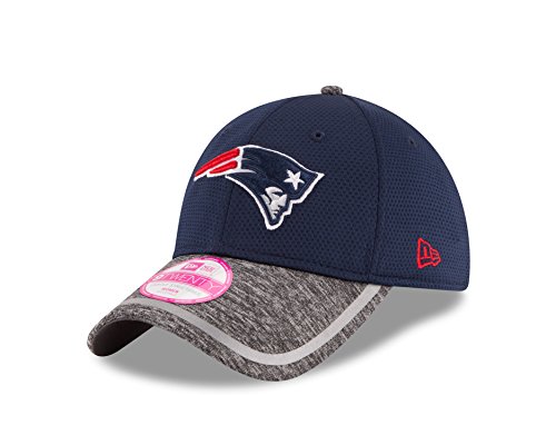 NFL New England Patriots 2016 Women's Training Camp LS 9TWENTY Adjustable Cap, One Size, Blue/Gray Heather