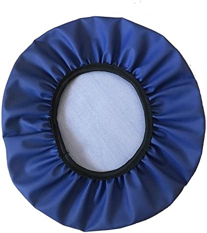 ZZDZW Rolling Stool Round Bar Stool Seat Covers Stool PU Leather Cushion Slipcover Elastic Bar Chair Covers for 14-17 Inch Chair Workbench Seat Slipcover Waterproof (Color : Blue, Size : 40cm)