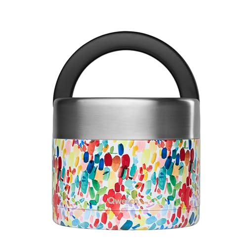 QWETCH - Lunch Box Isotherme Inox avec Poignée - Arty 850ml - Boîte Alimentaire Repas Chaud - 5h Chaud et 7h...