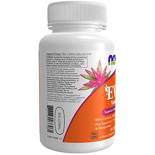 Now Supplements, Eve™ Women's Multivitamin With Cranberry, Alpha Lipoic Acid And Coq10, Plus Superfruits - Pomegranate, Acai & Mangosteen, 90 Tablets (Pack Of 2) #TOP3