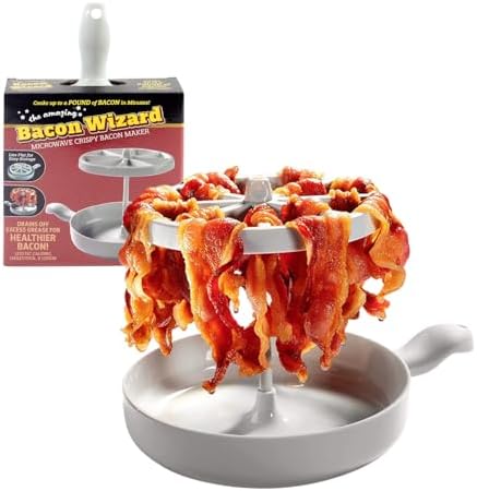 Microondas Bacon Cooker, Desmontable Microondas Tocino Grill, con...