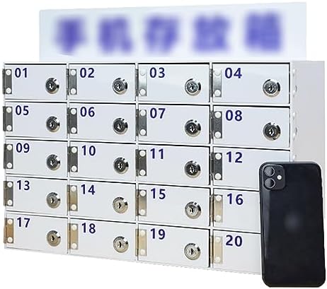 Phone Storage Cabinet Mobile Phone Cabinet Acrylic Mobile Phone Storage Box with Lock Thick Mobile Phone Storage Cabinet Wall-Mounted Employee Lockers