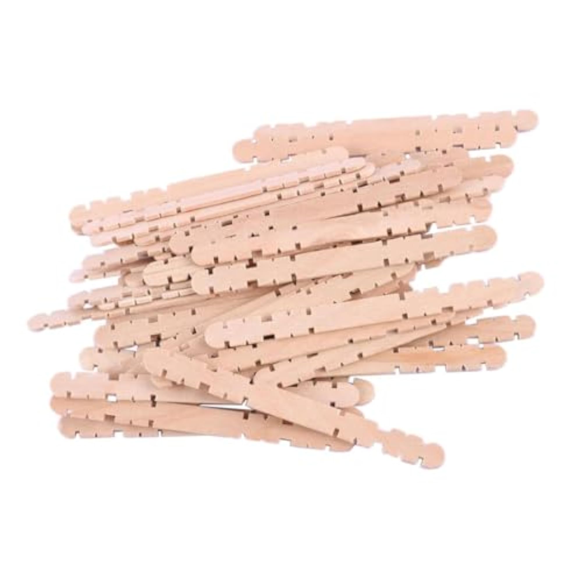 50 PCS Bulk Natural Color Wood Stick for DIY Crafts