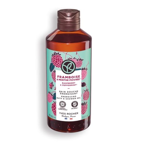 Yves Rocher - Gel de Ducha Bain de Nature Frambuesa & Hierbabuena - Sin Sulfatos - 400ml