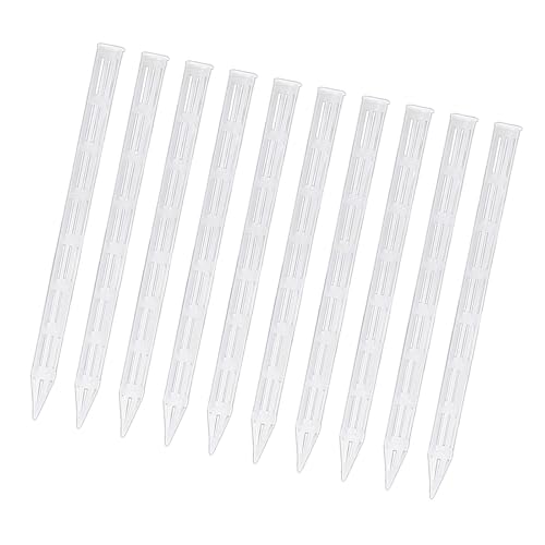 Dualoai 10 Piezas Tubos de Aireación para Plantas Estacas para Ventilación en Tierra de Macetas Promueven Desarrollo Radicular Fácil de Cortar Adecuado para V