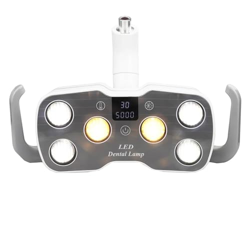Lámpara LED De Examen Médico, Lámpara De Inducción Oral LED para Sillón Dental, Temperatura De Color Ajustable De 3500-5500 K, Tamaño del Foco: 80 X 160 Mm (Distancia De 700 Mm)