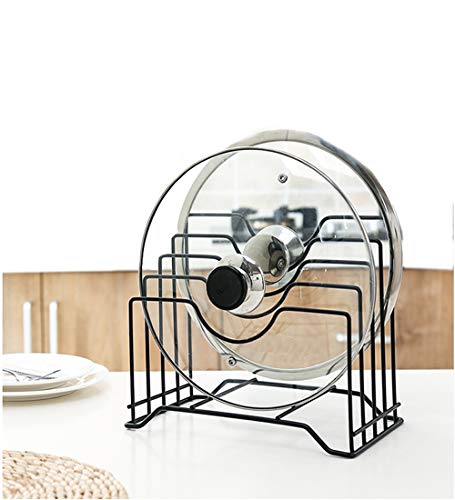 Pot Lid Holder,Lid Organizer,Pot Lid Rack Storage,Pan Lid Cover Cabinet Pantry Holder Rack Organizer, Multifunctional Kitchen Cookware Chopping Board Organizer Storage Rack (10.23x6.29x8.66 IN)