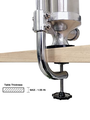 Master Feng Sausage Stuffer, Stainless Steel Homemade Sausage Maker Vertical Meat Filling Kitchen Machine, Packed 8 Stuffing Tubes (2.5Lbs Vertical) #TOP3