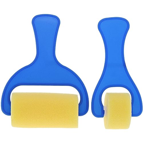 Bright Creations 12-Pack Foam Brayer Paint Roller for Artist DIY Painting Project, 2 Sizes - Brayer Roller