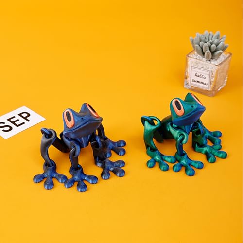 5 imanes magnéticos de rana 3D para refrigerador miniatura 6