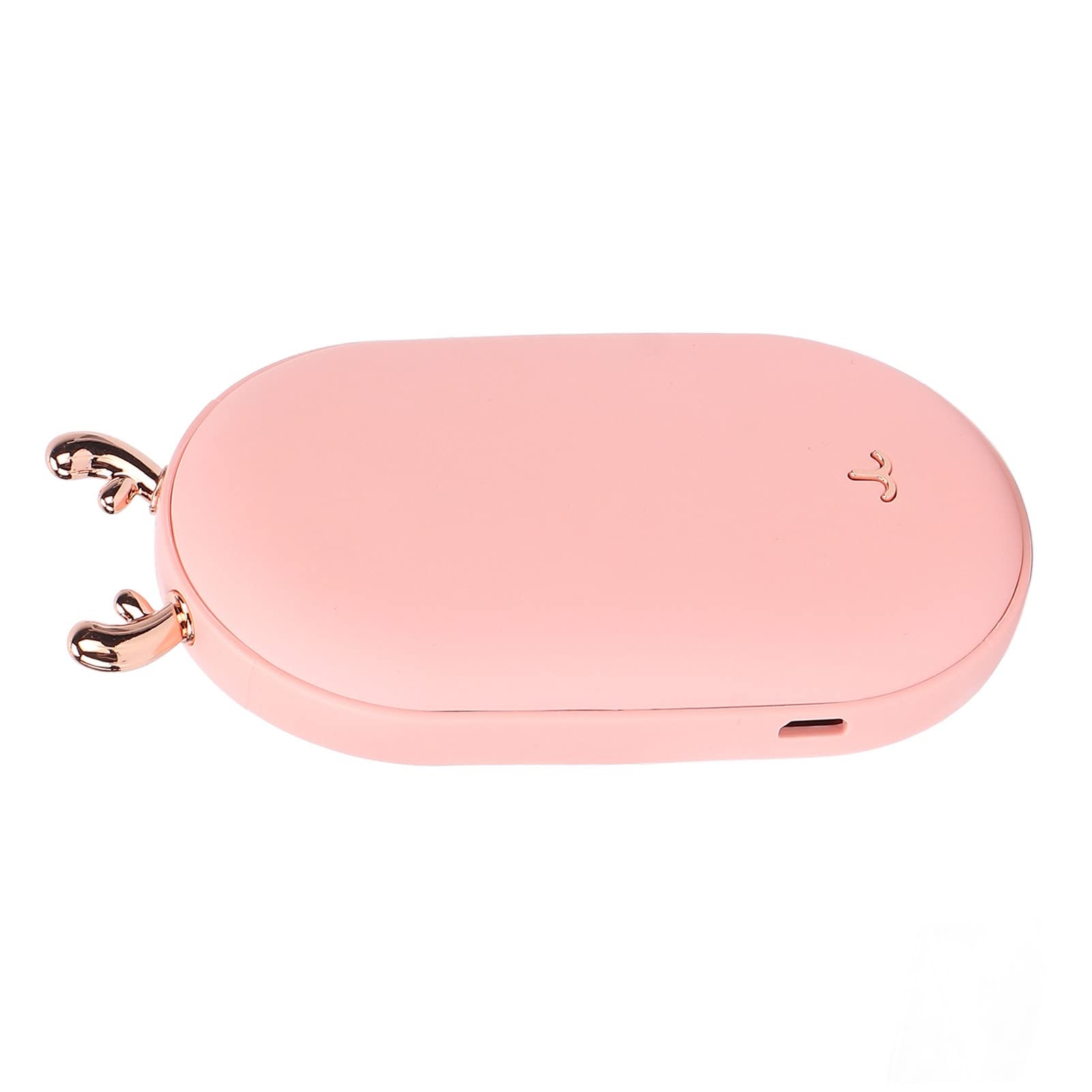 Calentador de manos recargable para hombres y mujeres, calentador de bolsillo portátil, calentamiento rápido, calor de doble cara, para actividades al aire libre, (Aceite en spray rosa)