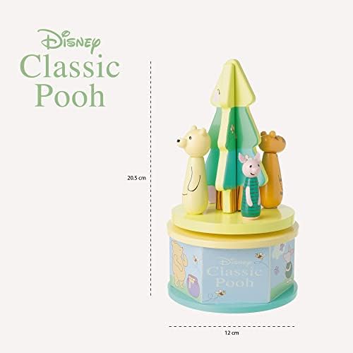 Classic Winnie The Pooh & Friends Carousel Music Box for Girls, Boys, Disney Wooden Toys - Early Development & Activity Toys, Musical Toys - Official Licensed Winnie The Pooh Gifts by Orange Tree Toys