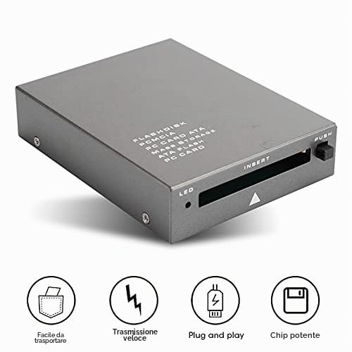 Pcmcia Card Reader Pcmcia Card Iron Usb2.0 A PC Ata Flash Memory Card Reader Adattatore Plug and Play per PC Computer