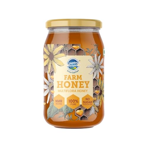 Image of Country Delight Pure Honey NMR Farm - 475 GM | NMR Tested | No Added Sugar | Preservative Free | Naturally Rich in Antioxidants