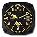 Trintec Vintage Altimeter Altitude Wall Clock 6.5 Square 9060V