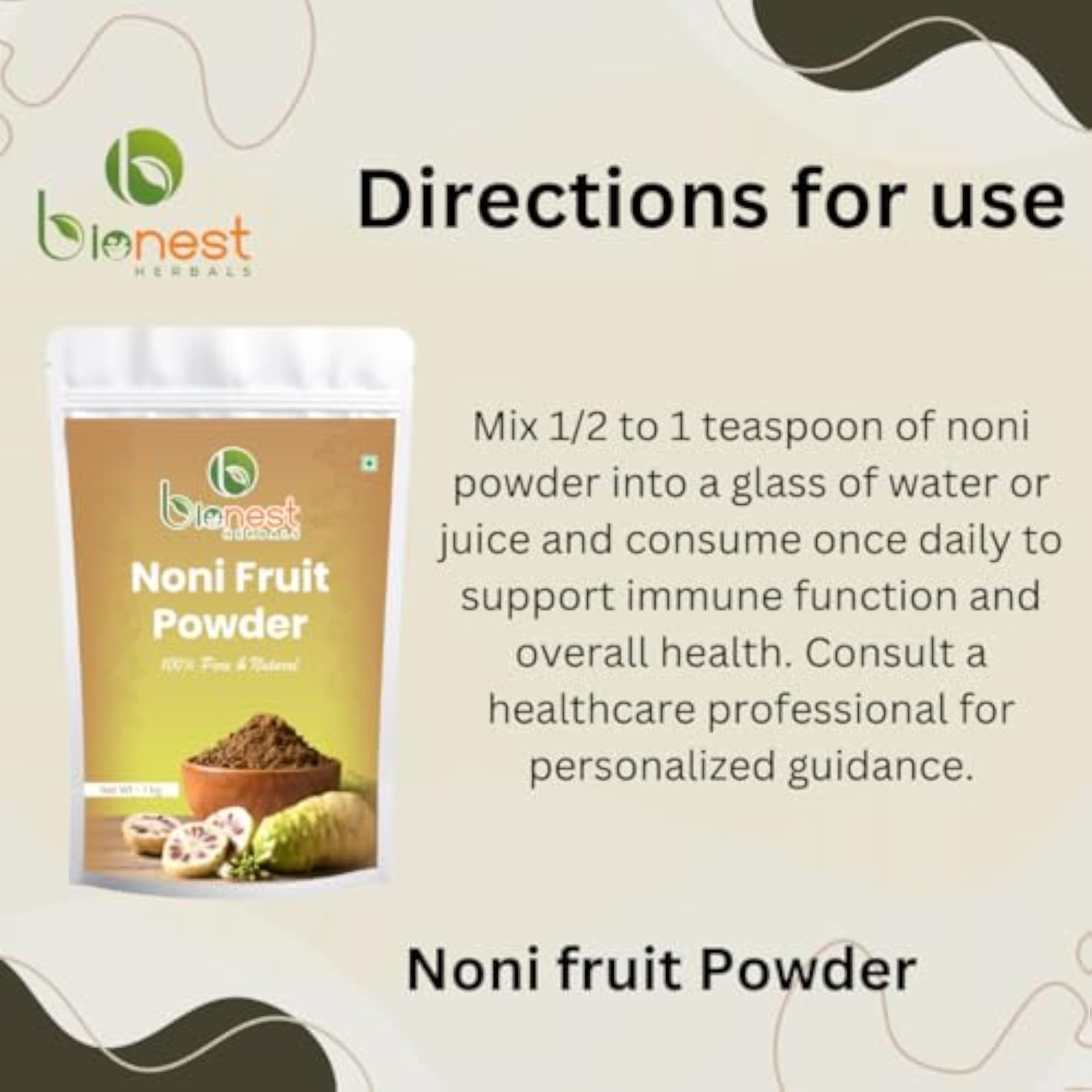 Noni Fruit Powder - 100% Pure & Natural