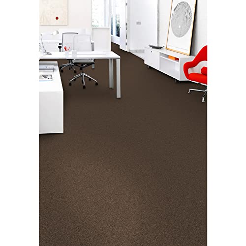 Image of Mohawk Basics 24 inch x 24 inch Berber (Loop pile), 0.07 inch Pile Height, Carpet Tile, PET Fiber, Earth Tone Color, (24 Tiles), (96 sqft /carton)