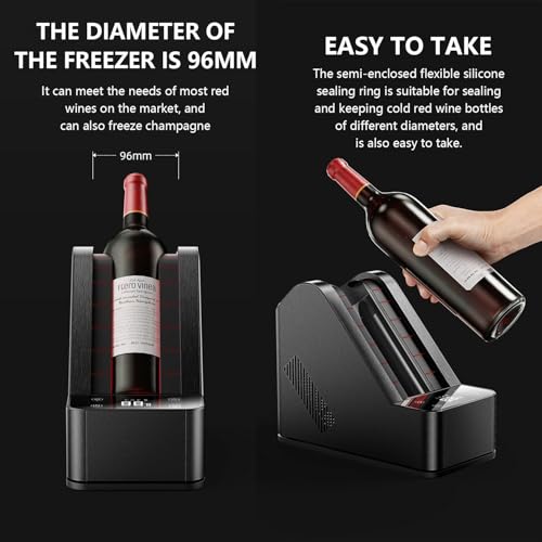 Refroidisseur de vin de table programmable 1-20 ℃ avec congélateur 96mm