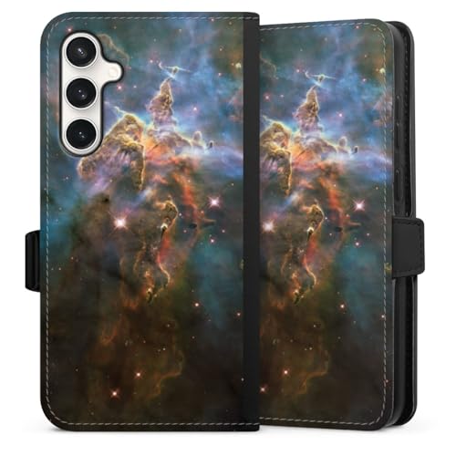 Étui Galaxy S23 FE DeinDesign avec clapet magnétique motif galaxie espace