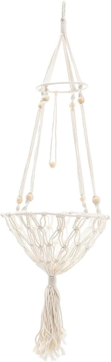 UPKOCH Bohemian Woven Hanging Cat Hammock 40cm Pet Bed Sturdy Mesh Cat Supply for Indoor to 30lbs