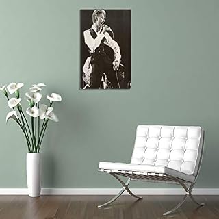 XIONGJIE David Bowie Poster décoratif sur toile pour salon, chambre à coucher 60 x 90 cm - Les Beatles, Paul McCartney, John Lennon, RIngo Starr, George Harrison XIONGJIE David Bowie Poster décoratif sur toile pour salon, chambre à coucher 60 x 90 cm – Image 5