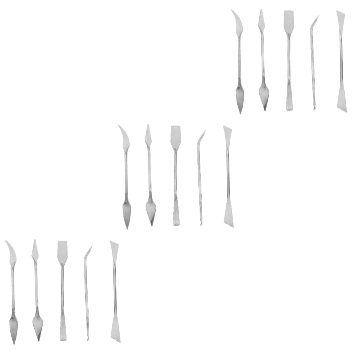VILLCASE 15stücke Teiliges Set Edelstahl Schnitzwerkzeuge Für Präzises Töpfern Und Modellieren Langlebige Sculpting Tools Für Kreative Kunstprojekte