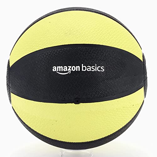 Amazon Basics Weighted Medicine Ball For Workouts Exercise Balance Training, 6 Pounds, Yellow/Black #TOP6