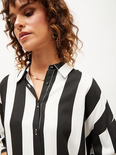 Image of Sassafras Women Polka Dot Oversize Shirt