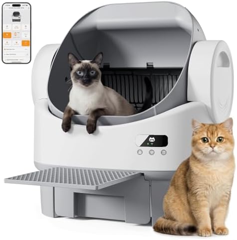 JUMMICO Litiere pour Chat Autonettoyante | 6 Capteurs de Sécurité...