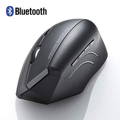 SANWA Bluetooth Ergonomic Mouse, Optical Vertical Mice, for Large Hands, Reduce Wrist Strain