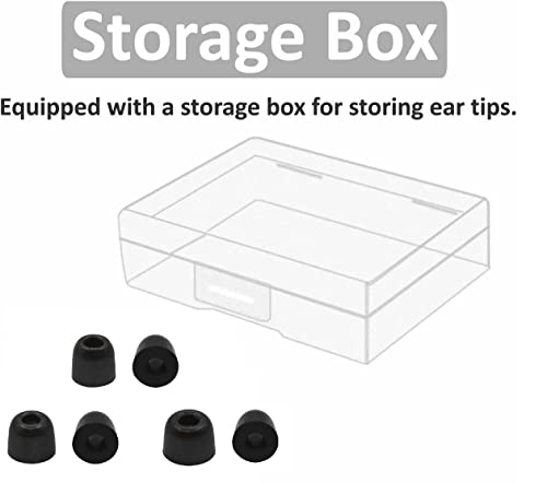A-ンcas イヤーピース 低反発 ウレタン製 Sony用 WF-1000XM4用 1000xm5用 WF-C700n用 ウレタン製低反発イヤーピース 記憶フォームイヤーチップ Fit in the Case 遮音性 フィット感 装着感向上 【ブラック Mサイズ 3ペア】 BM