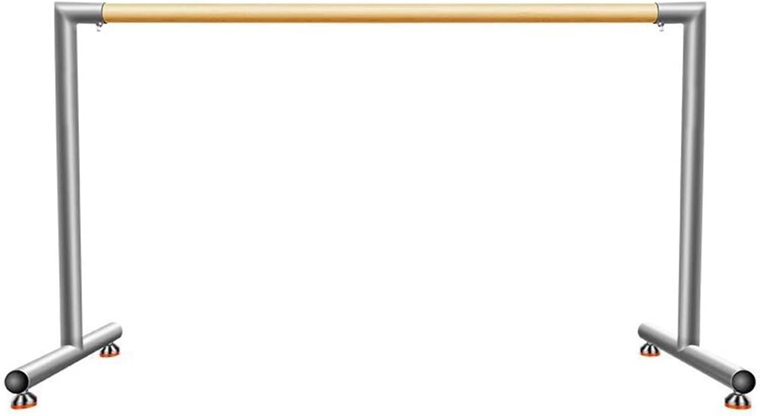 BarreFreestanding Ballet Bar, Single Pole Portable Barre Ballet Stick, Studio Stretch Active Workouts Ballet Equipment (Natural 100)