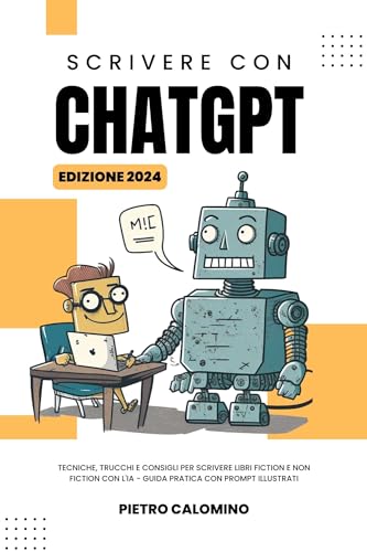 SCRIVERE CON CHATGPT: Tecniche, trucchi e consigli per scrivere libri fiction e non fiction con l'IA - Guida pratica con prompt illustrat